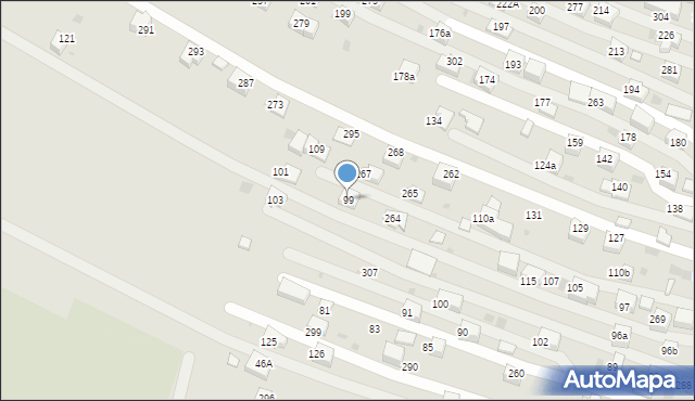 Krzeszowice, Grunwaldzka, 99, mapa Krzeszowice