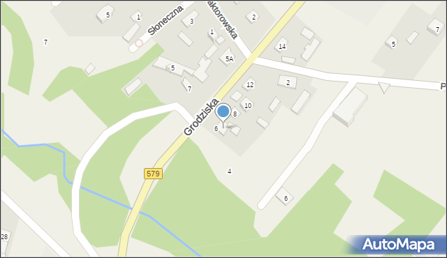 Kuklówka Zarzeczna, Grodziska, 8A, mapa Kuklówka Zarzeczna