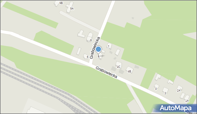 Kunów, Grabowiecka, 5, mapa Kunów