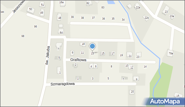 Kurowice, Grafitowa, 13, mapa Kurowice