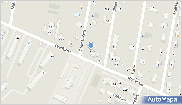 Kutno, Graniczna, 28, mapa Kutno