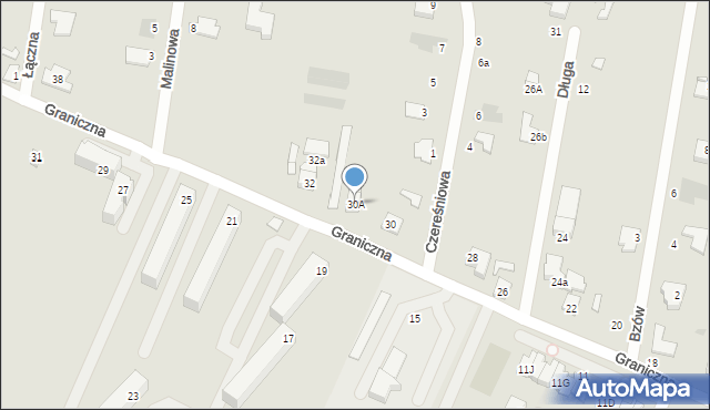 Kutno, Graniczna, 30A, mapa Kutno