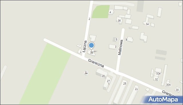 Kutno, Graniczna, 38, mapa Kutno