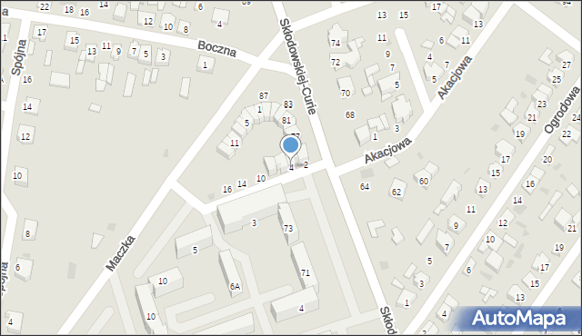 Kutno, Grota-Roweckiego Stefana, gen., 4, mapa Kutno