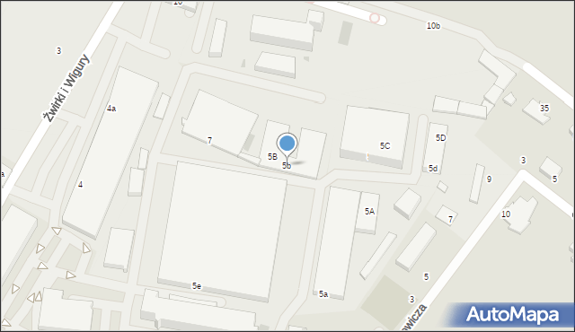 Kutno, Grunwaldzka, 5b, mapa Kutno