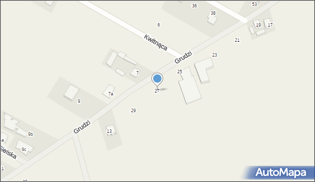 Łady, Grudzi, 27, mapa Łady