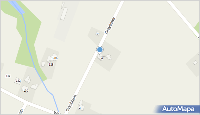 Łańce, Grzybowa, 6, mapa Łańce