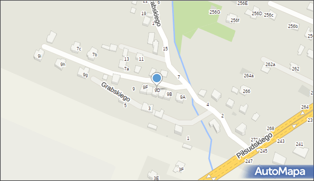 Łańcut, Grabskiego Władysława, 9D, mapa Łańcut