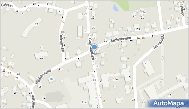 Łańcut, Grunwaldzka, 16, mapa Łańcut