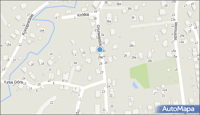 Łańcut, Grunwaldzka, 29a, mapa Łańcut