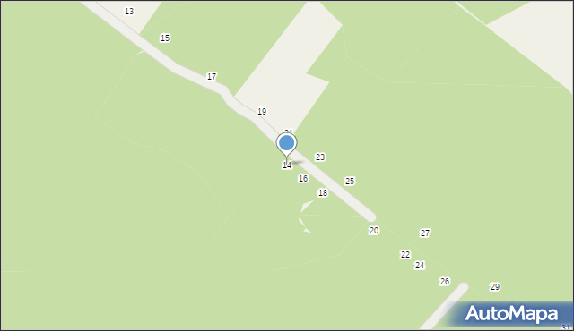 Lasek, Graniczna, 14, mapa Lasek