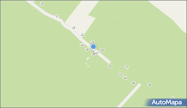 Lasek, Graniczna, 18, mapa Lasek