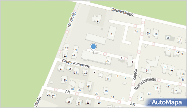 Latchorzew, Grupy Kampinos, 12, mapa Latchorzew