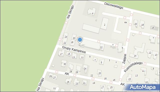 Latchorzew, Grupy Kampinos, 14, mapa Latchorzew