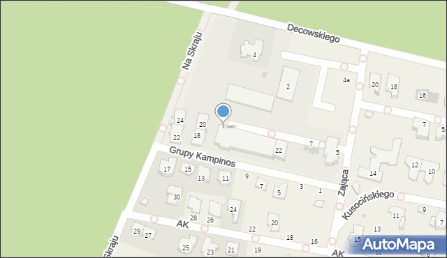 Latchorzew, Grupy Kampinos, 16, mapa Latchorzew