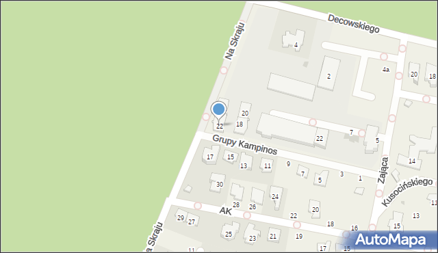 Latchorzew, Grupy Kampinos, 22, mapa Latchorzew
