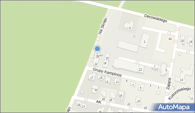 Latchorzew, Grupy Kampinos, 24, mapa Latchorzew