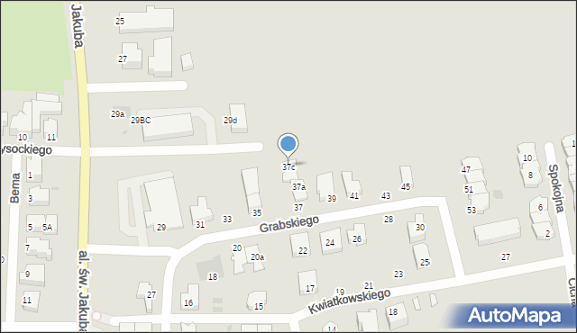 Łeba, Grabskiego Władysława, 37c, mapa Łeba