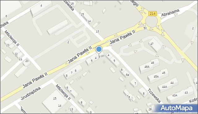 Lębork, Grudziądzka, 3, mapa Lębork