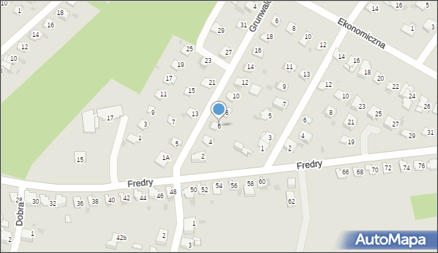 Lędziny, Grunwaldzka, 6, mapa Lędziny