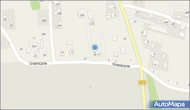 Łęg Tarnowski, Graniczna, 6, mapa Łęg Tarnowski
