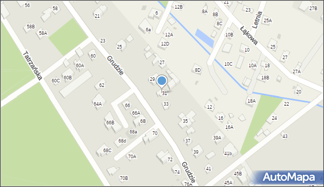 Legionowo, Grudzie, 31A, mapa Legionowo