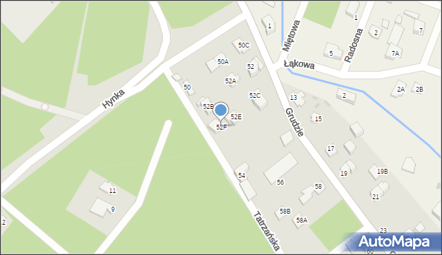 Legionowo, Grudzie, 52F, mapa Legionowo