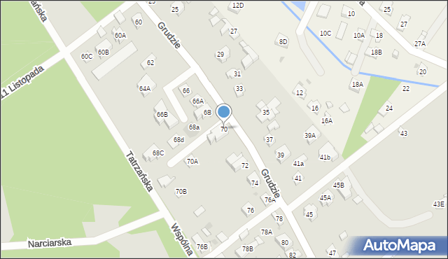 Legionowo, Grudzie, 70, mapa Legionowo