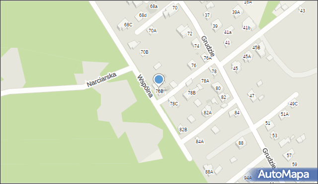 Legionowo, Grudzie, 76B, mapa Legionowo