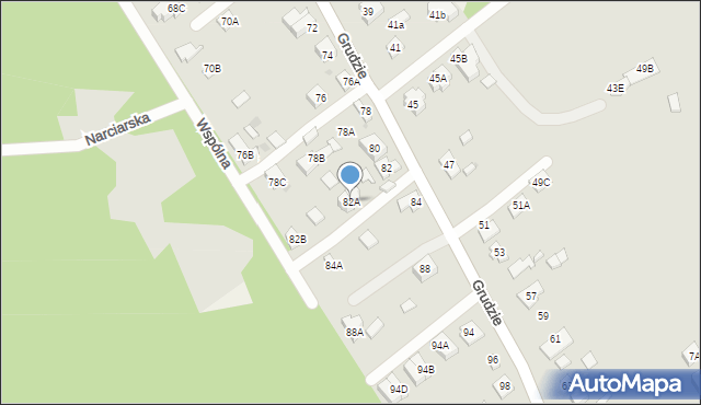 Legionowo, Grudzie, 82A, mapa Legionowo