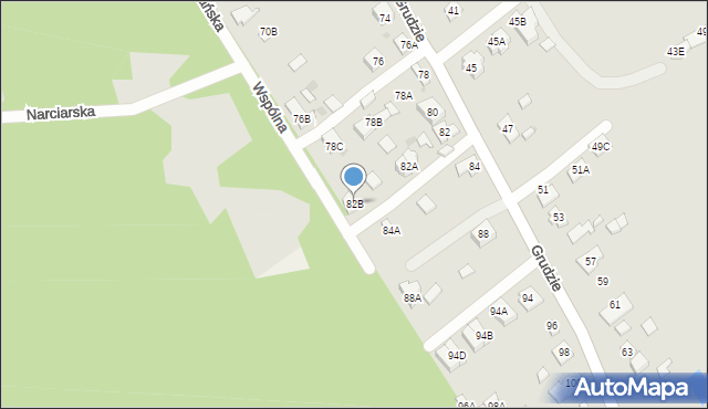 Legionowo, Grudzie, 82B, mapa Legionowo