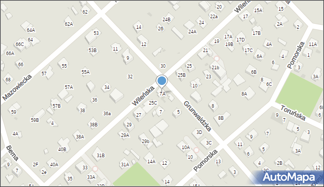 Legionowo, Grunwaldzka, 7A, mapa Legionowo