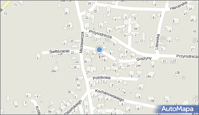 Libiąż, Grażyny, 6, mapa Libiąż