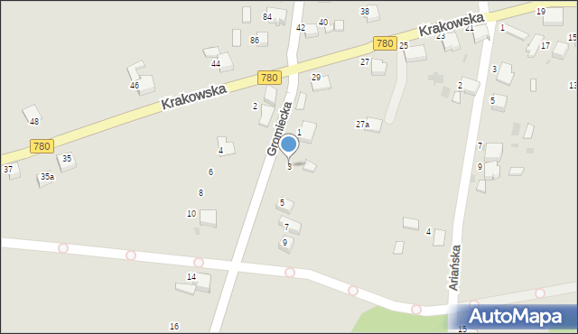 Libiąż, Gromiecka, 3, mapa Libiąż