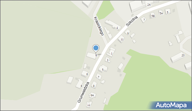 Lidzbark Warmiński, Grunwaldzka, 4, mapa Lidzbark Warmiński