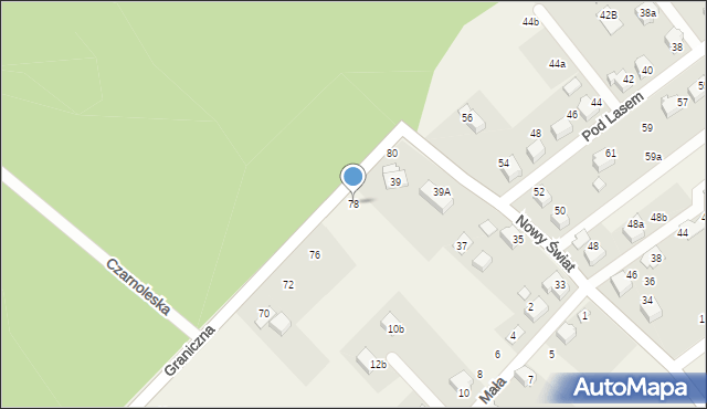 Ligota, Graniczna, 78, mapa Ligota
