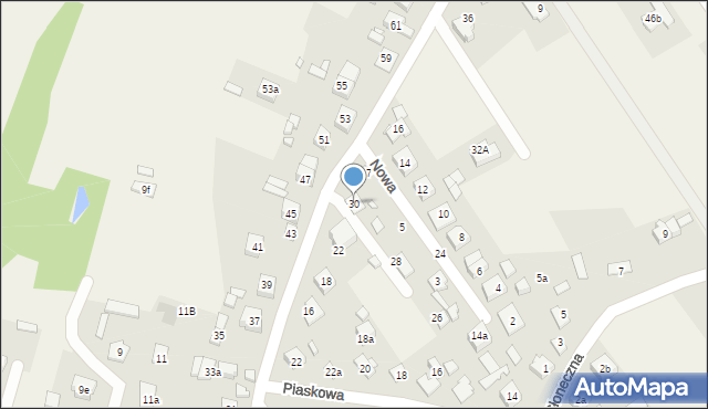 Lipinki, Graniczna, 30, mapa Lipinki