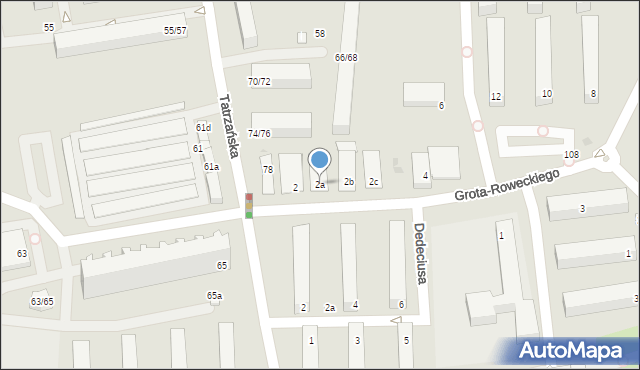 Łódź, Grota-Roweckiego Stefana, gen., 2a, mapa Łodzi