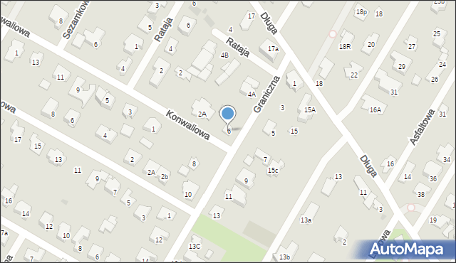 Łomianki, Graniczna, 6, mapa Łomianki