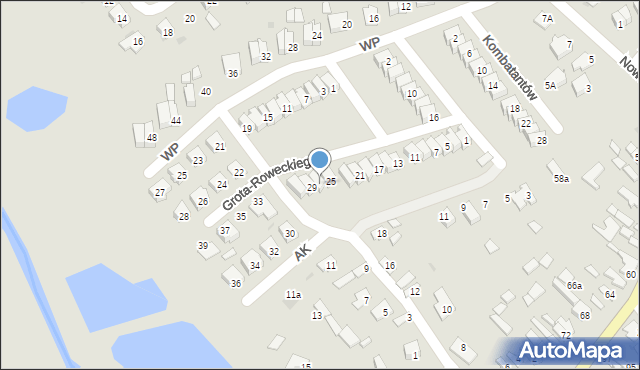 Lubaczów, Grota-Roweckiego Stefana, gen., 27, mapa Lubaczów