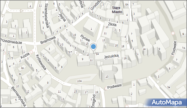 Lublin, Gruella Teodora, 1, mapa Lublina