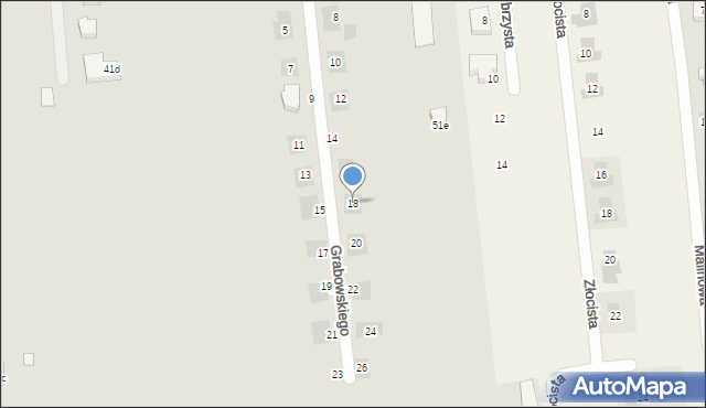 Lublin, Grabowskiego Franciszka, 18, mapa Lublina