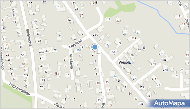 Lubliniec, Gruntowa, 2, mapa Lubliniec