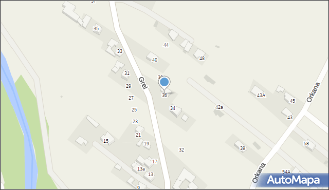 Ludźmierz, Grel, 36, mapa Ludźmierz