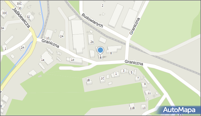 Lwówek Śląski, Graniczna, 6, mapa Lwówek Śląski