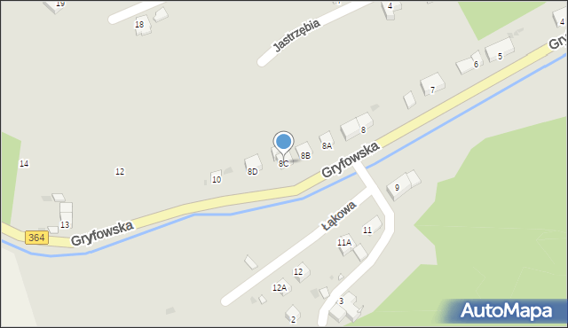 Lwówek Śląski, Gryfowska, 8C, mapa Lwówek Śląski