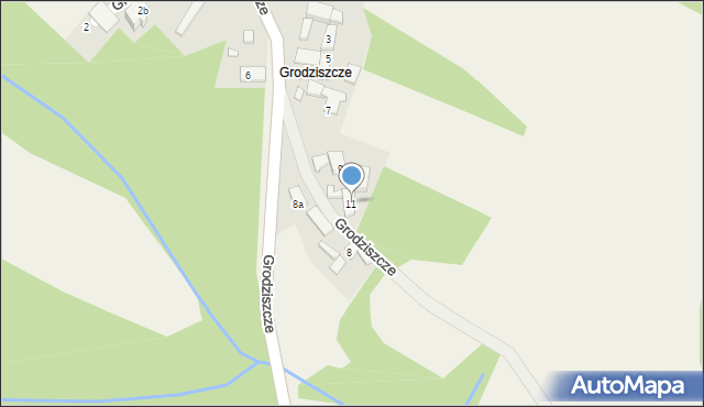 Maciejowice, Grodziszcze, 11, mapa Maciejowice