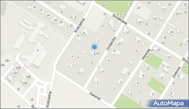 Magdalenka, Grójecka, 5, mapa Magdalenka