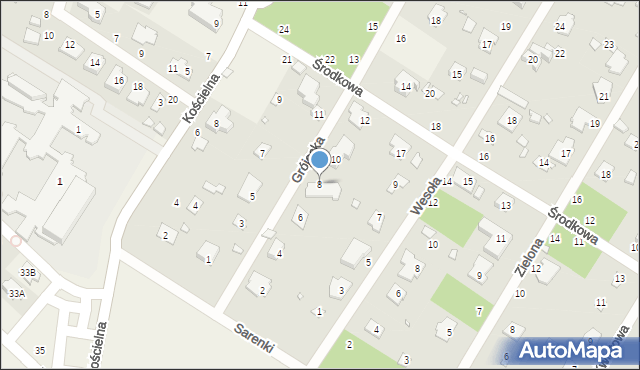 Magdalenka, Grójecka, 8, mapa Magdalenka