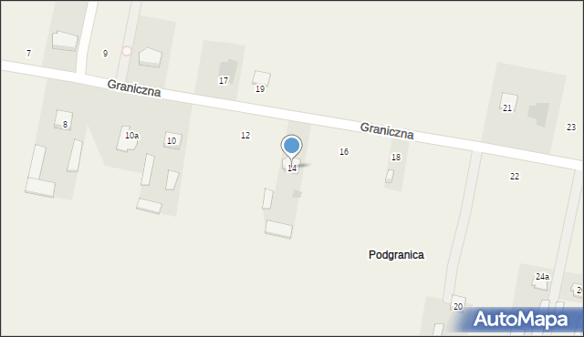 Maków, Graniczna, 14, mapa Maków